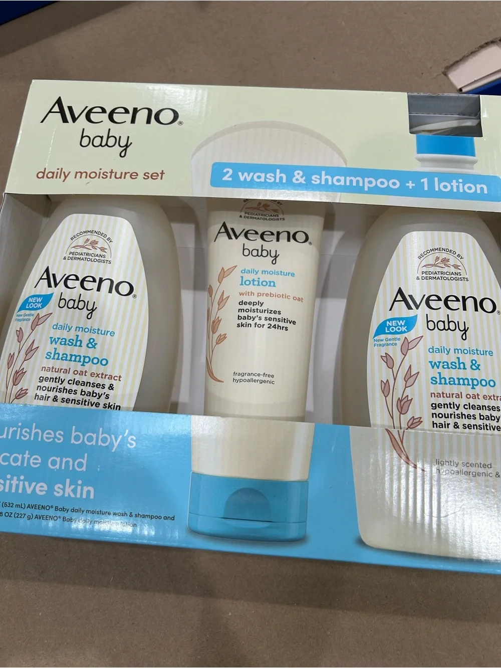 Aveeno Baby Daily body wash and lotion Moisture Set -  value pack